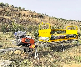 贵州果园陡坡轨道运输车